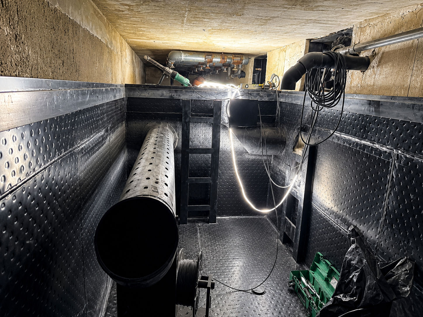 Cuve technique PEHD en local industriel